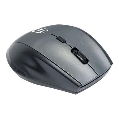 Manhattan Curve - muis - 2.4 GHz - grijs, zwart