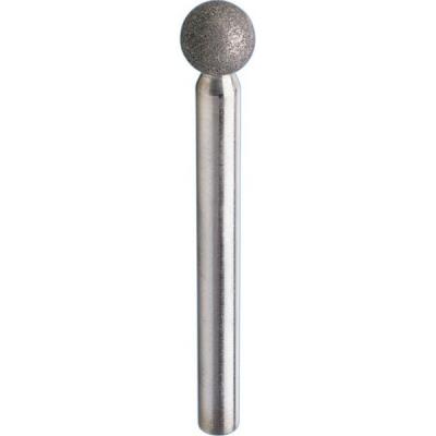 Meule sur tige diamant D126 forme sph&eacute;rique 2x3mm Pferd 1 pcs