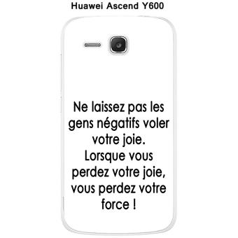 Housse Portefeuille Slim Noir Pour Huawei Ascend Y600 - Neuf En Cuir écologique