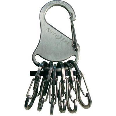Porte-clés Nite Ize avec 6 mousquetons argent