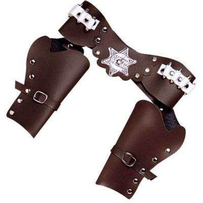 Porte revolver cowboy marron Taille Unique
