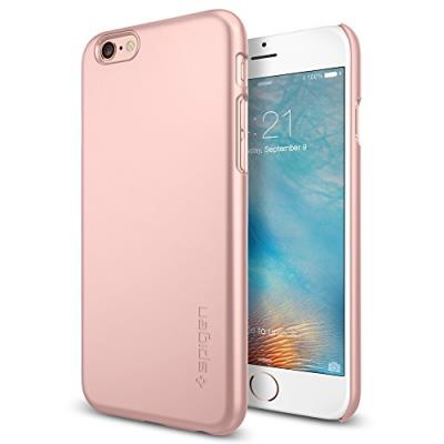Coque iPhone 6s, Spigen Coque iPhone 6s / 6 [Thin Fit] Exact-Fit [Or Rose] Prime Fini Mat Hard Coque pour iPhone 6s / iPhone 6 - Or Rose (SGP11766)