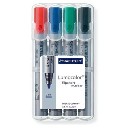 STAEDTLER LOT DE 4 MARQUEURS POUR TABLEAU DE CONFÉRENCE