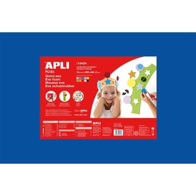 Sachet de mousse en caoutchouc 10 feuilles couleurs assorties