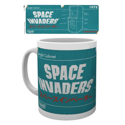 Tasse de ceramique Space Invaders Diagramme