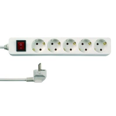 Rev ritter 001252301 multiprise 5 prises avec interrupteur et sécurité enfant blanc 3 m