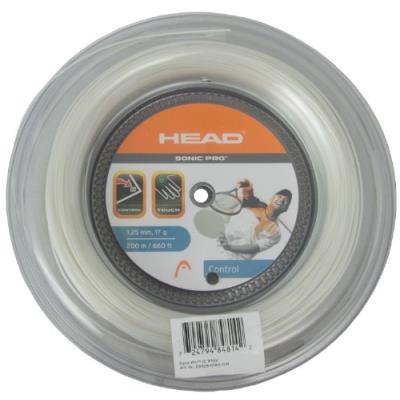 Head sonic pro cordage tennis blanc 200 m x 1,25 mm