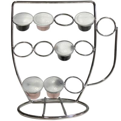 PORTE CAPSULES CAFE - Tasse - Chrome