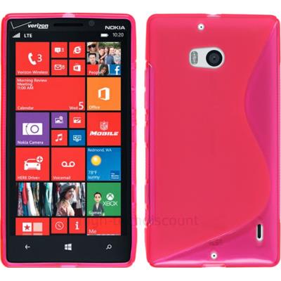 Housse etui coque silicone pochette gel fine pour Nokia Lumia 930 + film ecran - ROSE