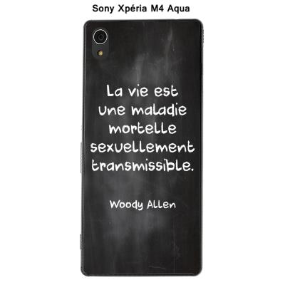 Coque Sony Xpéria M4 Aqua - Citation tableau-18