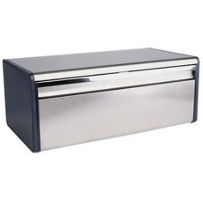 Boîte à pain forme carrée, inox