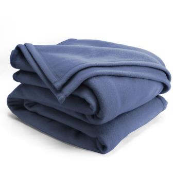 Linnea Couverture Polaire 220x240 cm Isba Marine 100/% Polyester 320 g//m2 trait/é Non-feu
