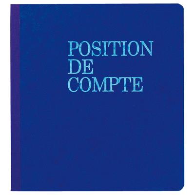 Carnet Exacompta Position de compte 21x19cm vertical 80p