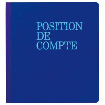 Carnet Exacompta Position De Compte 21x19cm Vertical 80p - 