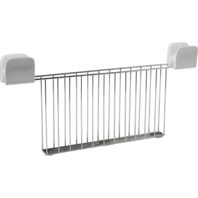 A di alessi sg68rack w grille-pain en acier inoxydable et pc - blanc