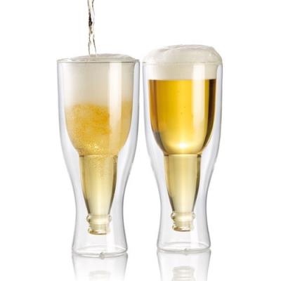 Pack de 2 verres à bière à double paroi - 20 cl