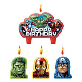 Bougie Anniversaire Avengers X4 Article De Fete Achat Prix Fnac