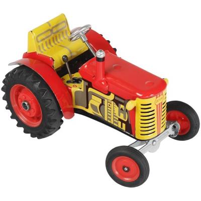 Tracteur rouge Zetor véritable moteur miniature 3 vitesses Jouet mécanique