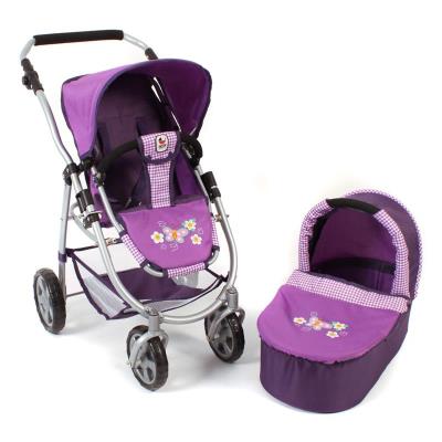 Bayer Chic 2000 638 28 La poussette poupée combinée 2 en 1 EMOTION - Purple Checker