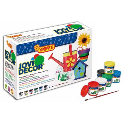 Boîte 6 pots 55 ml peinture látex Jovi Decor