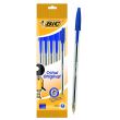 Pochette 5 stylos BIC Cristal Bleu