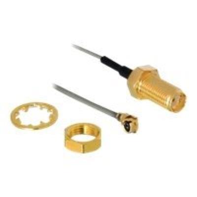 Delock Gris Hf Antenna Connection For Installation - Câble D'antenne - I-Pex (M) Pour Sma (F) - 20 Cm - Image 3
