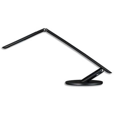 Lampe led excellence noire en ABS + port USB - Bras 42,5 x 14 cm, Tête 24,5 x 4,8 cm Socle D20 cm