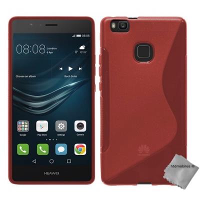 Housse etui coque pochette silicone gel fine pour Huawei P9 Lite - ROUGE