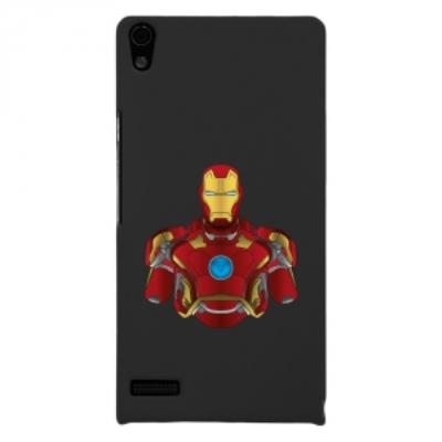 Coque rigide pour Huawei Ascend P6 avec impression Motifs buste Iron