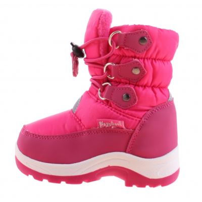 bottes de snowboardboots avec cordon de serrage rose junior taille 26/27
