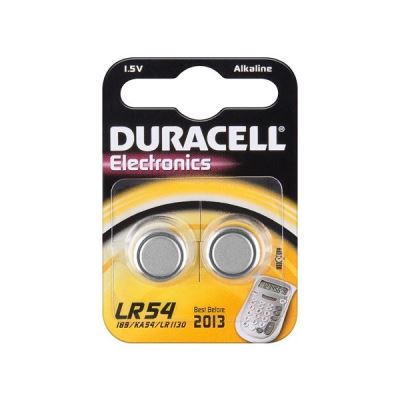 pile lr 54 / ag 10 / v 10 ga duracell 2bl