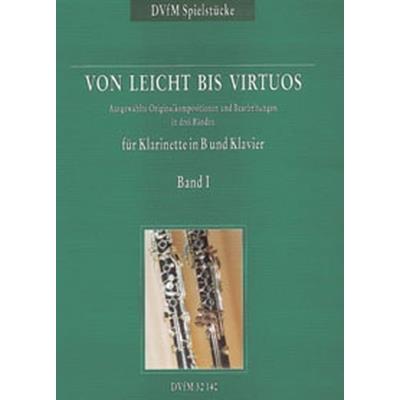 Partitions classique EDITION BREITKOPF KOCH EWALD - VON LEICHT BIS VIRTUOS BAND 1 - CLARINET, PIANO Clarinette