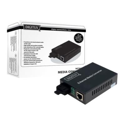 DIGITUS DN-82020 - glasvezel mediaconverter - Ethernet, Fast Ethernet