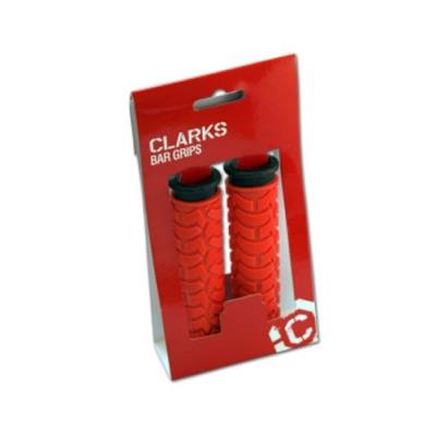 Clarks d2 poignées de guidon de vtt rouge noir