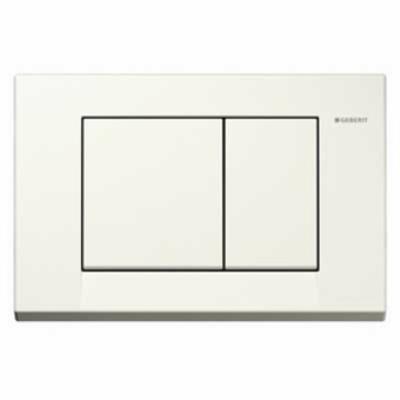 Plaque de commande Bolero Geberit couleur au choix-Blanc