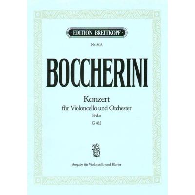 Partitions classique EDITION BREITKOPF BOCCHERINI L. - CONCERTO POUR VIOLONCELLE SI B MAJEUR - VIOLONCELLE, PIANO Violoncelle