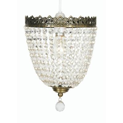 OAKS LIGHTING EKON SUSPENSION LAITON ANTIQUEVERRE 20 CM