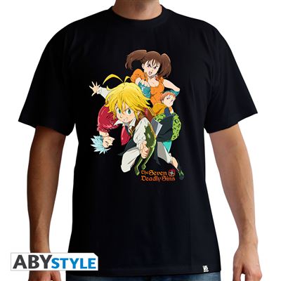 THE SEVEN DEADLY SINS - Tshirt Groupe homme black XS