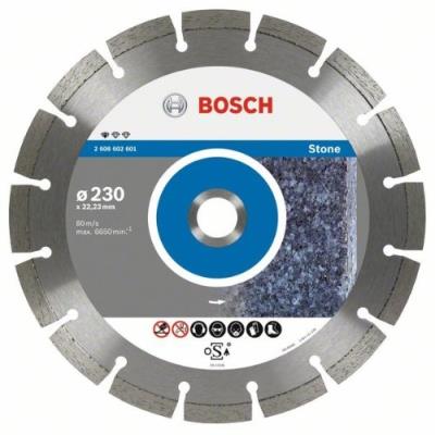Bosch Disque à Tronçonner Diamanté Standard pour Pierre 125 X 1,6 X 10 X 22,23 Mm, 10 Pièces, 2608603236