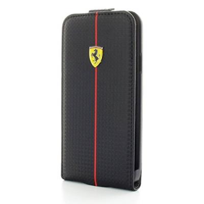 Ferrari formula 1 etui à rabat pour samsung galaxy s5 noir carbone