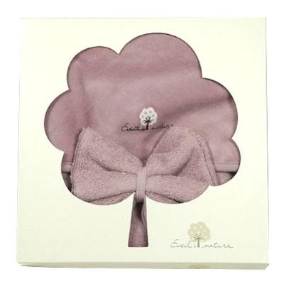 Cape de Bain et Gant Bois de Rose Eveil & Nature