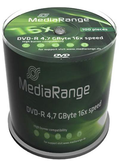 DVD-R 16x certifié, 100 pièces en cake box
