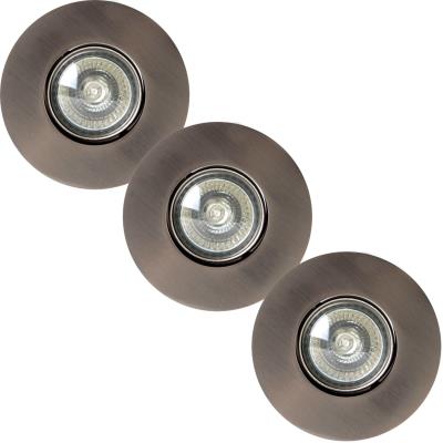 Lot De 3 Spots Halogènes Encastrables Philips / Massive 230V