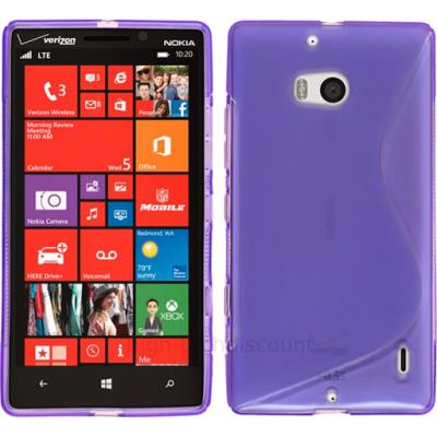 Housse etui coque silicone pochette gel fine pour Nokia Lumia 930 + film ecran - MAUVE