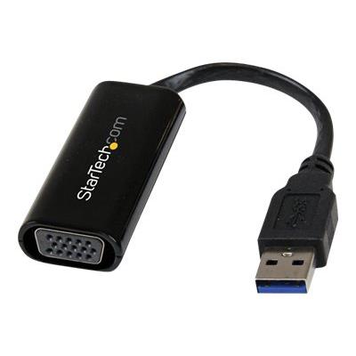 StarTech.com Slanke USB 3.0 naar VGA externe videokaartadapter voor meerdere schermen – 1920x1200 / 1080p externe video-adapter - T5-302 - zwart