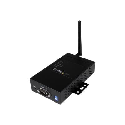 StarTech.com 1-poorts industriële RS-232 / 422 / 485 serieel-naar-IP Ethernet draadloze apparaatserver met redundante voeding - apparaatserver