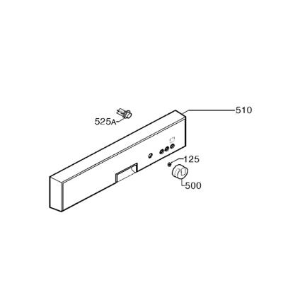 Electrolux Bandeau Assemble Aluminium Rep 510 Ref: 156088270