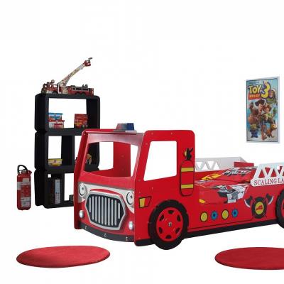 Vipack Funbeds Lit Pompier MDF Rouge 223 x 101 x 101 cm