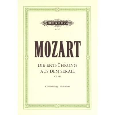 Partitions classique EDITION PETERS MOZART WOLFGANG AMADEUS - ENTFÜHRUNG AUS DEM SERAIL/IL SERAGLIO - VOICE AND PIANO (PAR 10 MINIMUM) Choeur et ensemble vocal