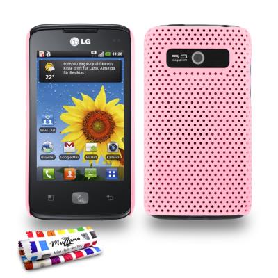 Coque ORIGINALE Ultra Fine Rose , Alvéolia,  de MUZZANO pour LG OPTIMUS HUB